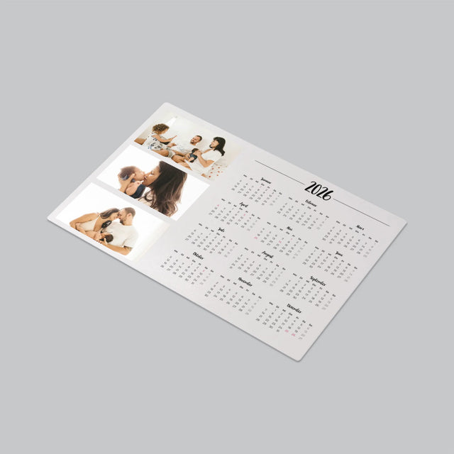 Fotocollage: Ihr Kalender - Schreibtischunterlage