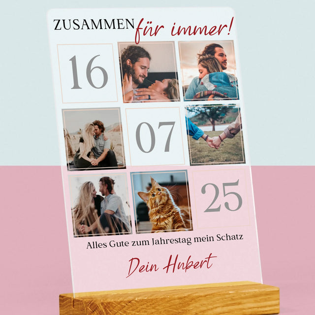 Fotocollage: Zusammen Für Immer  - Druck Auf Acrylglas
