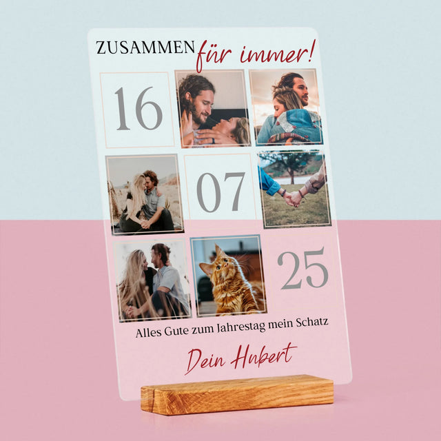 Fotocollage: Zusammen Für Immer  - Druck Auf Acrylglas