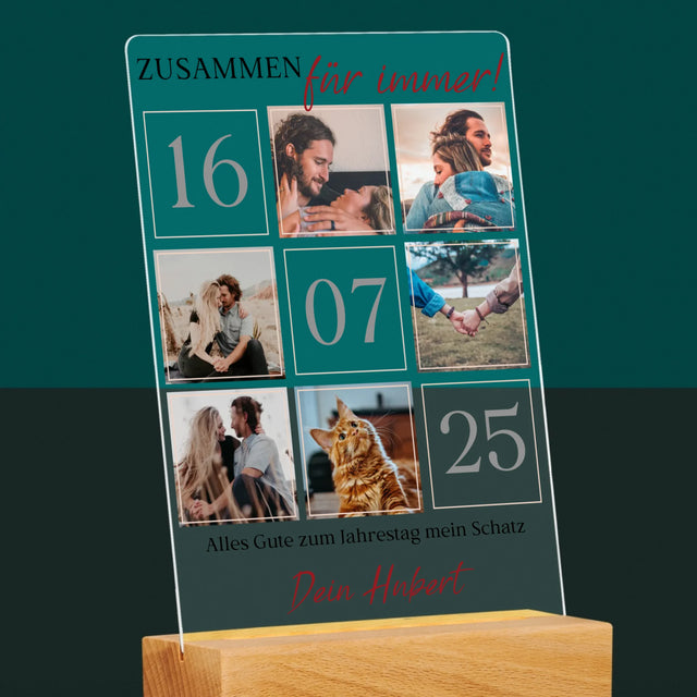 Fotocollage: Zusammen Für Immer  - Druck Auf Acrylglas