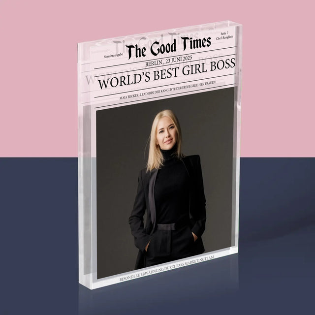 Magazin-Cover: Die Beste Chefin Der Welt647963  - Acrylblock