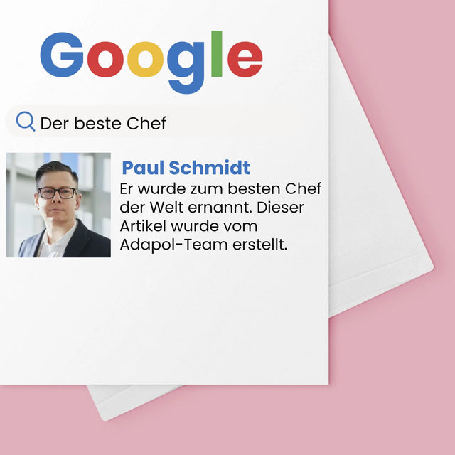 Foto Und Unterschrift: Bester Chef Google Ergebnis - Glückwunschkarte