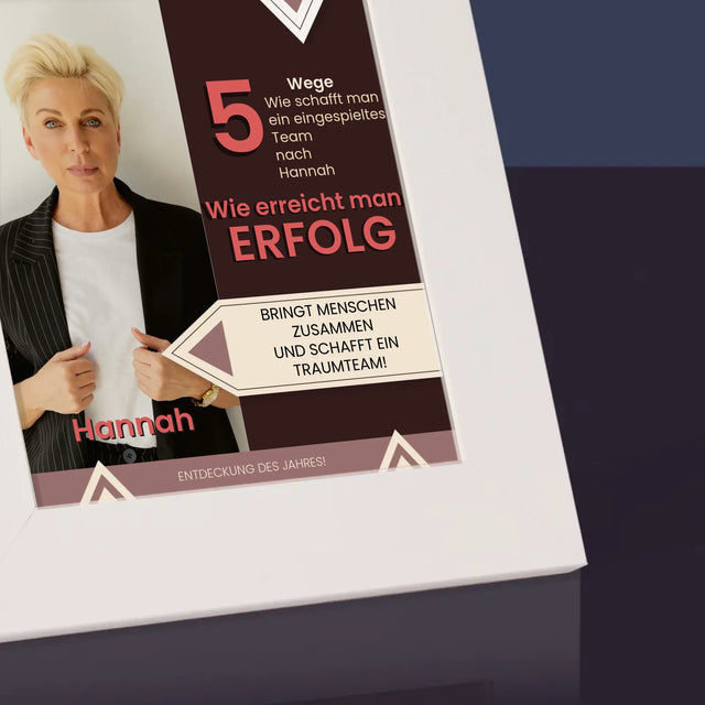 Magazin-Cover: Geschäftsführerin - Bilderrahmen