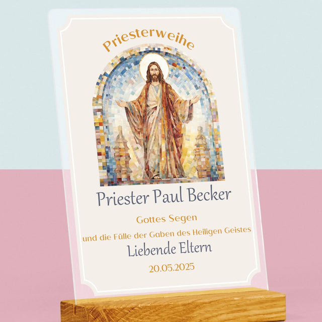 Name Und Unterschrift: Priesterweihe - Druck Auf Acrylglas