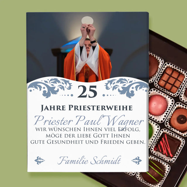 Foto Und Unterschrift: Jubiläum Der Priesterweihe - Pralinen