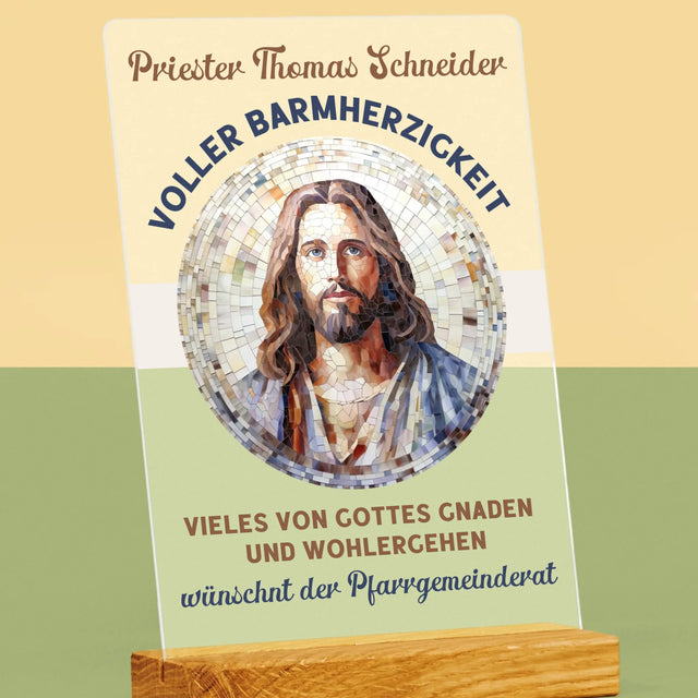 Name Und Unterschrift: Ein Priester Voller Barmherzigkeit - Druck Auf Acrylglas