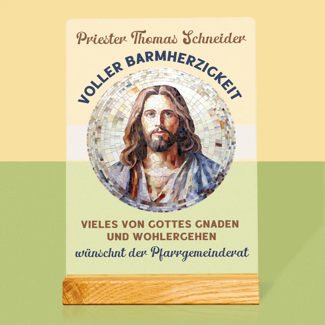 Name Und Unterschrift: Ein Priester Voller Barmherzigkeit - Druck Auf Acrylglas