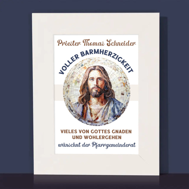 Name Und Unterschrift: Ein Priester Voller Barmherzigkeit - Bilderrahmen