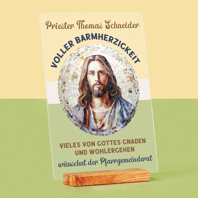 Name Und Unterschrift: Ein Priester Voller Barmherzigkeit - Druck Auf Acrylglas