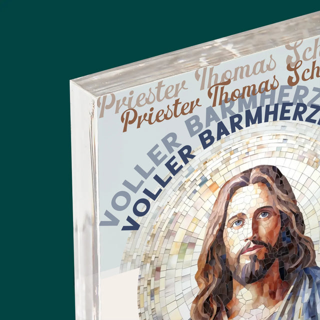 Name Und Unterschrift: Ein Priester Voller Barmherzigkeit - Acrylblock