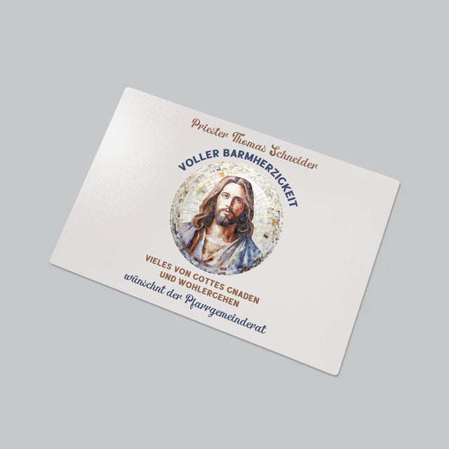 Name Und Unterschrift: Ein Priester Voller Barmherzigkeit - Schreibtischunterlage