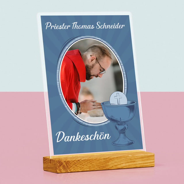 Name Und Unterschrift: Danksagung An Den Priester  - Druck Auf Acrylglas