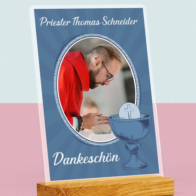 Name Und Unterschrift: Danksagung An Den Priester  - Druck Auf Acrylglas