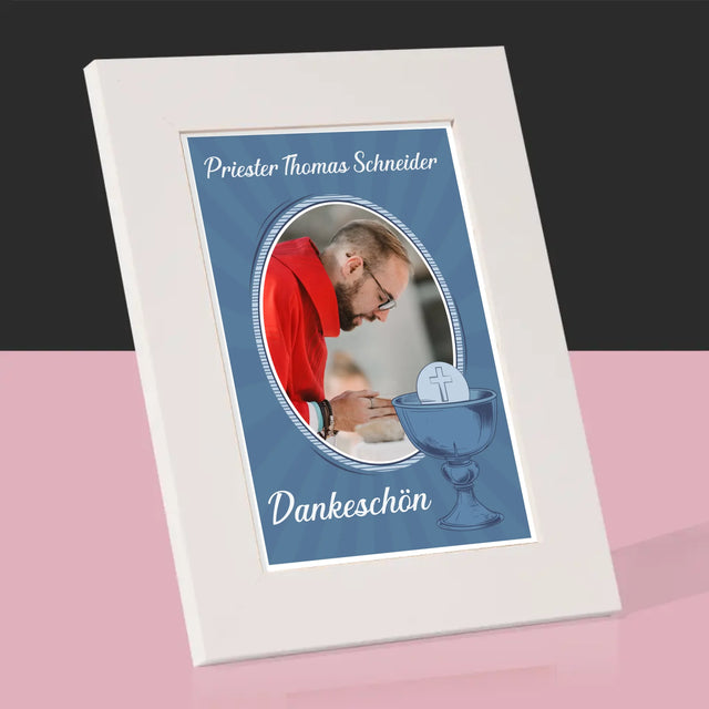 Name Und Unterschrift: Danksagung An Den Priester  - Bilderrahmen