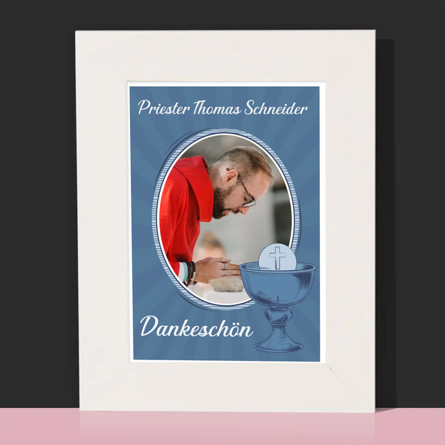 Name Und Unterschrift: Danksagung An Den Priester  - Bilderrahmen