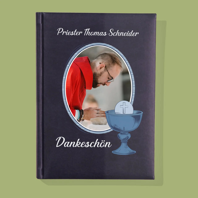 Name Und Unterschrift: Danksagung An Den Priester  - Notizbuch
