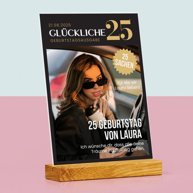 Magazin-Cover: Glückliche 25 - Druck Auf Acrylglas