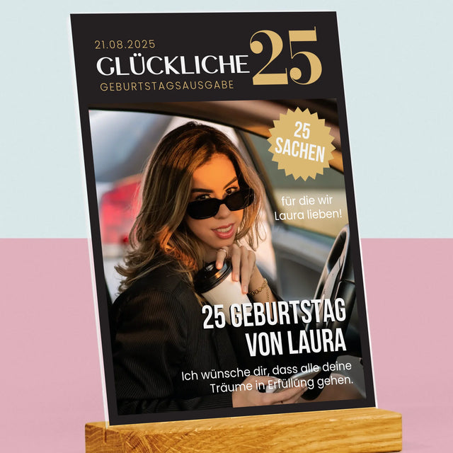 Magazin-Cover: Glückliche 25 - Druck Auf Acrylglas