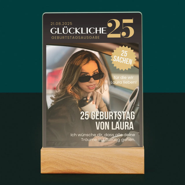 Magazin-Cover: Glückliche 25 - Druck Auf Acrylglas