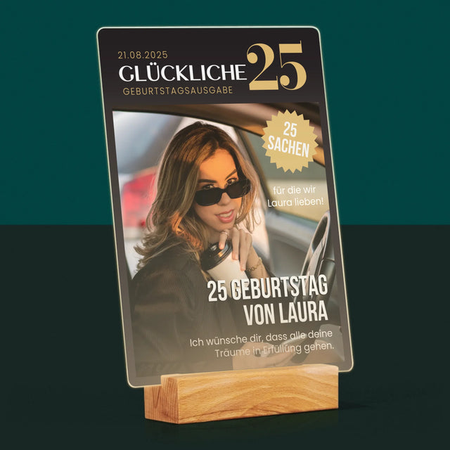 Magazin-Cover: Glückliche 25 - Druck Auf Acrylglas