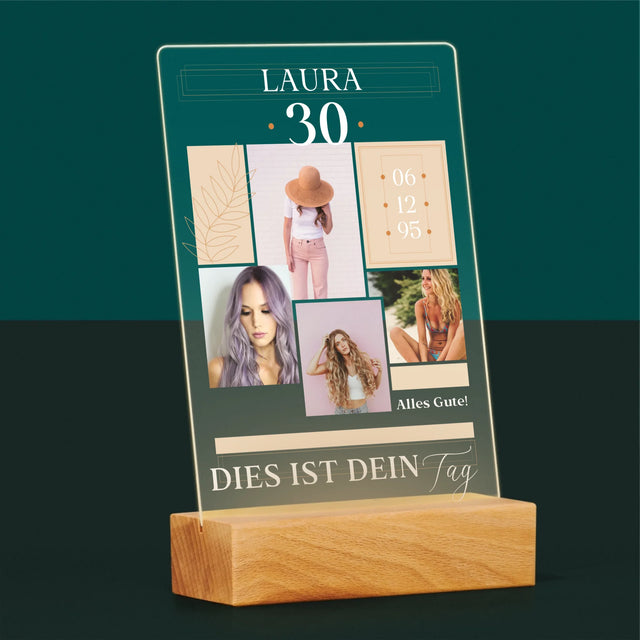 Fotocollage: Das Ist Dein Tag - Druck Auf Acrylglas