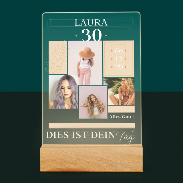 Fotocollage: Das Ist Dein Tag - Druck Auf Acrylglas