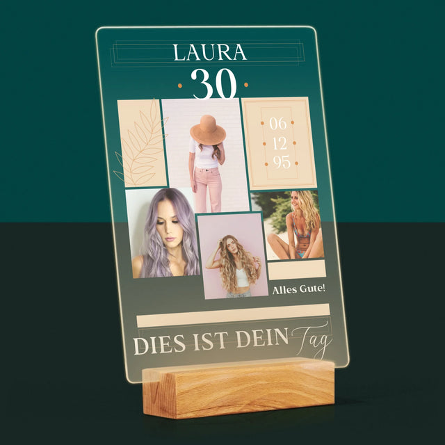 Fotocollage: Das Ist Dein Tag - Druck Auf Acrylglas