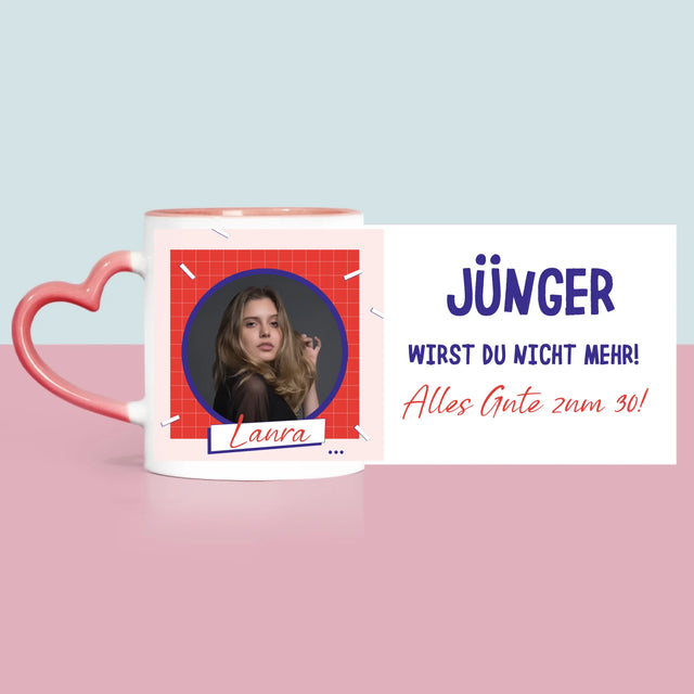 Foto Und Unterschrift: Du Wirst Nicht Jünger - Tasse
