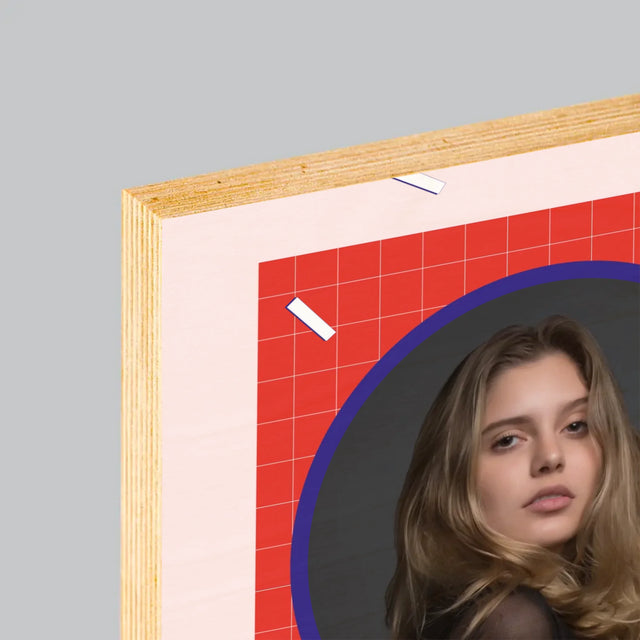 Foto Und Unterschrift: Du Wirst Nicht Jünger - Druck Auf Holz