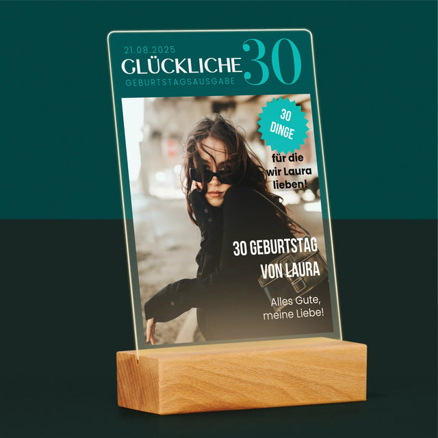 Magazin-Cover: Glückliche 30 - Druck Auf Acrylglas