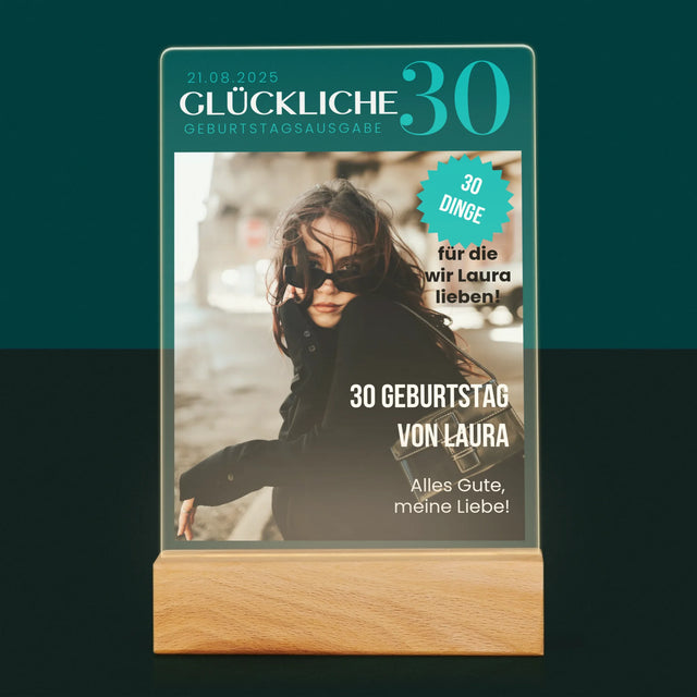 Magazin-Cover: Glückliche 30 - Druck Auf Acrylglas
