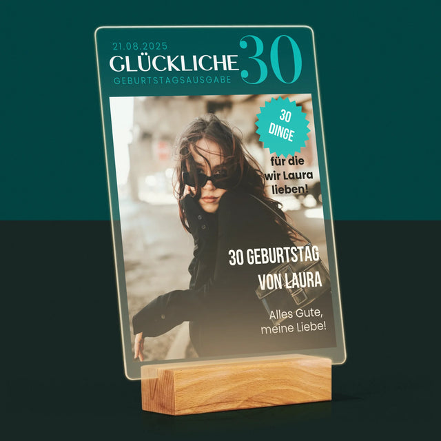 Magazin-Cover: Glückliche 30 - Druck Auf Acrylglas