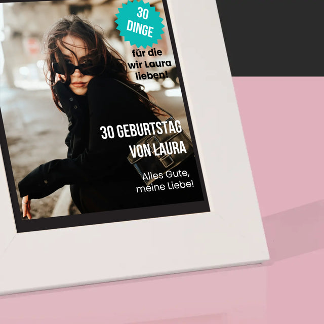 Magazin-Cover: Glückliche 30 - Bilderrahmen