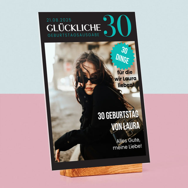 Magazin-Cover: Glückliche 30 - Druck Auf Acrylglas