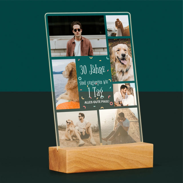 Fotocollage: 30 Jahre Sind Vergangen  - Druck Auf Acrylglas