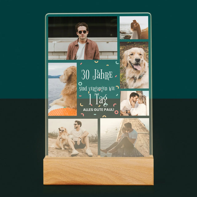 Fotocollage: 30 Jahre Sind Vergangen  - Druck Auf Acrylglas