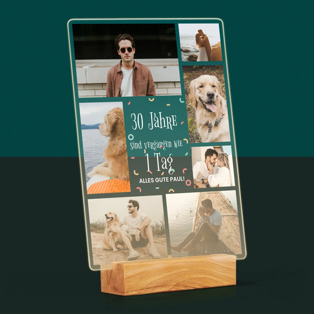 Fotocollage: 30 Jahre Sind Vergangen  - Druck Auf Acrylglas