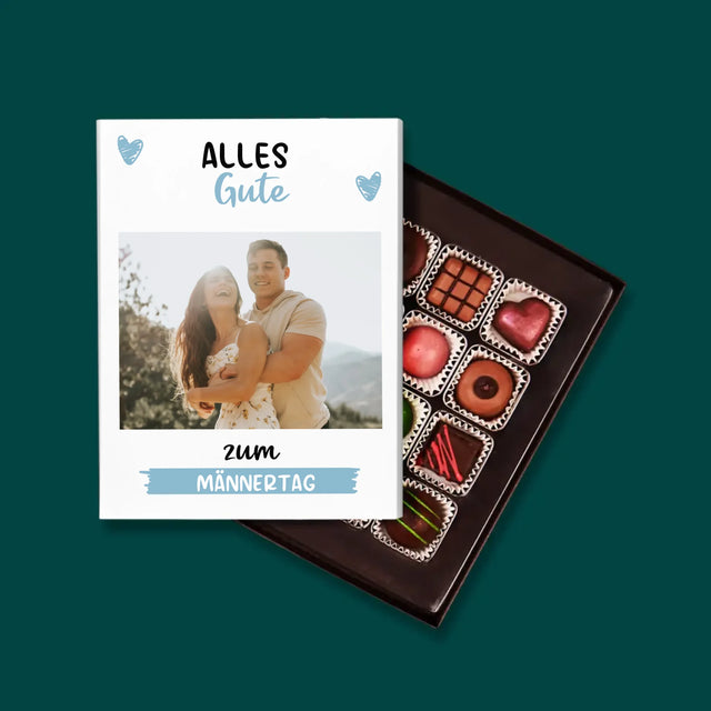 Foto Und Unterschrift: Alles Gute Zum Männertag - Pralinen