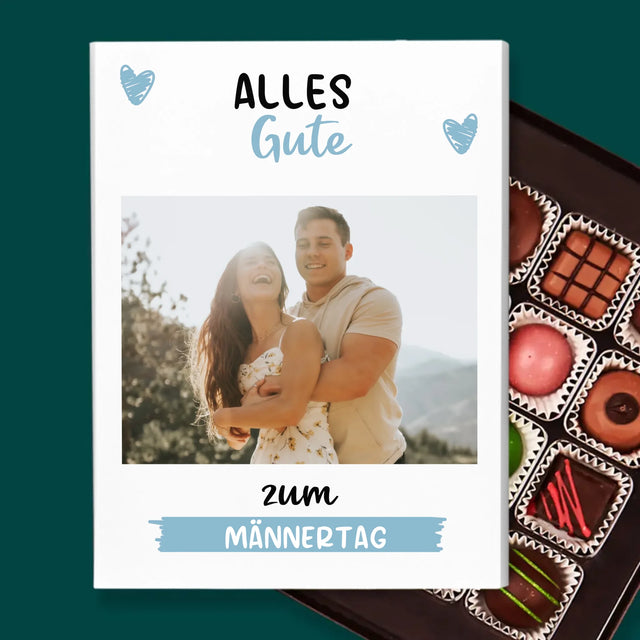 Foto Und Unterschrift: Alles Gute Zum Männertag - Pralinen