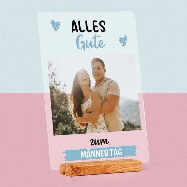 Foto Und Unterschrift: Alles Gute Zum Männertag - Druck Auf Acrylglas