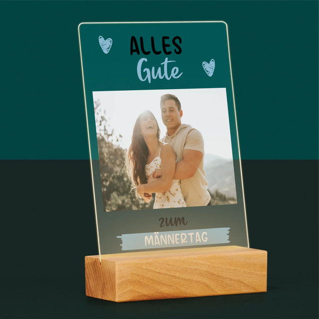 Foto Und Unterschrift: Alles Gute Zum Männertag - Druck Auf Acrylglas