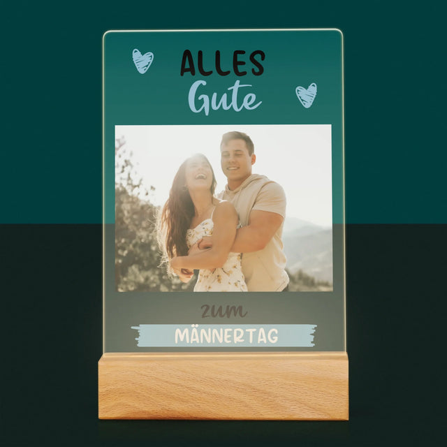 Foto Und Unterschrift: Alles Gute Zum Männertag - Druck Auf Acrylglas