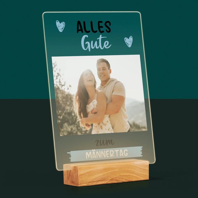 Foto Und Unterschrift: Alles Gute Zum Männertag - Druck Auf Acrylglas