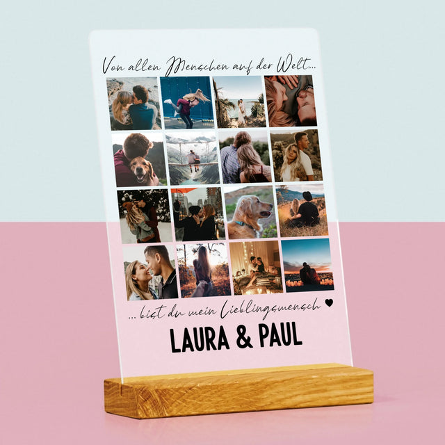 Fotocollage: Von Allen Menschen Auf Der Welt - Druck Auf Acrylglas