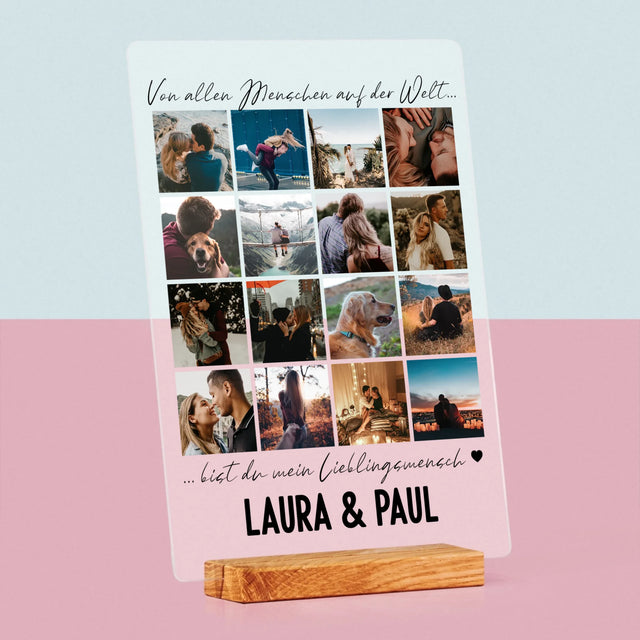 Fotocollage: Von Allen Menschen Auf Der Welt - Druck Auf Acrylglas