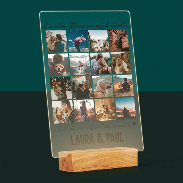 Fotocollage: Von Allen Menschen Auf Der Welt - Druck Auf Acrylglas