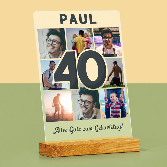 Fotocollage: 40 Jahre - Druck Auf Acrylglas