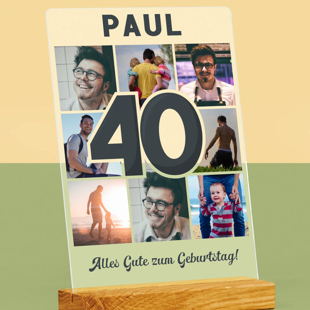 Fotocollage: 40 Jahre - Druck Auf Acrylglas