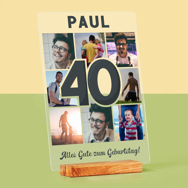 Fotocollage: 40 Jahre - Druck Auf Acrylglas