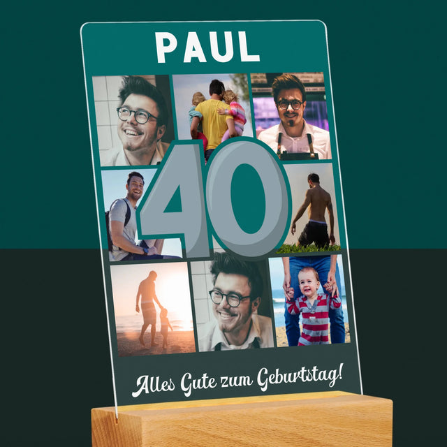 Fotocollage: 40 Jahre - Druck Auf Acrylglas